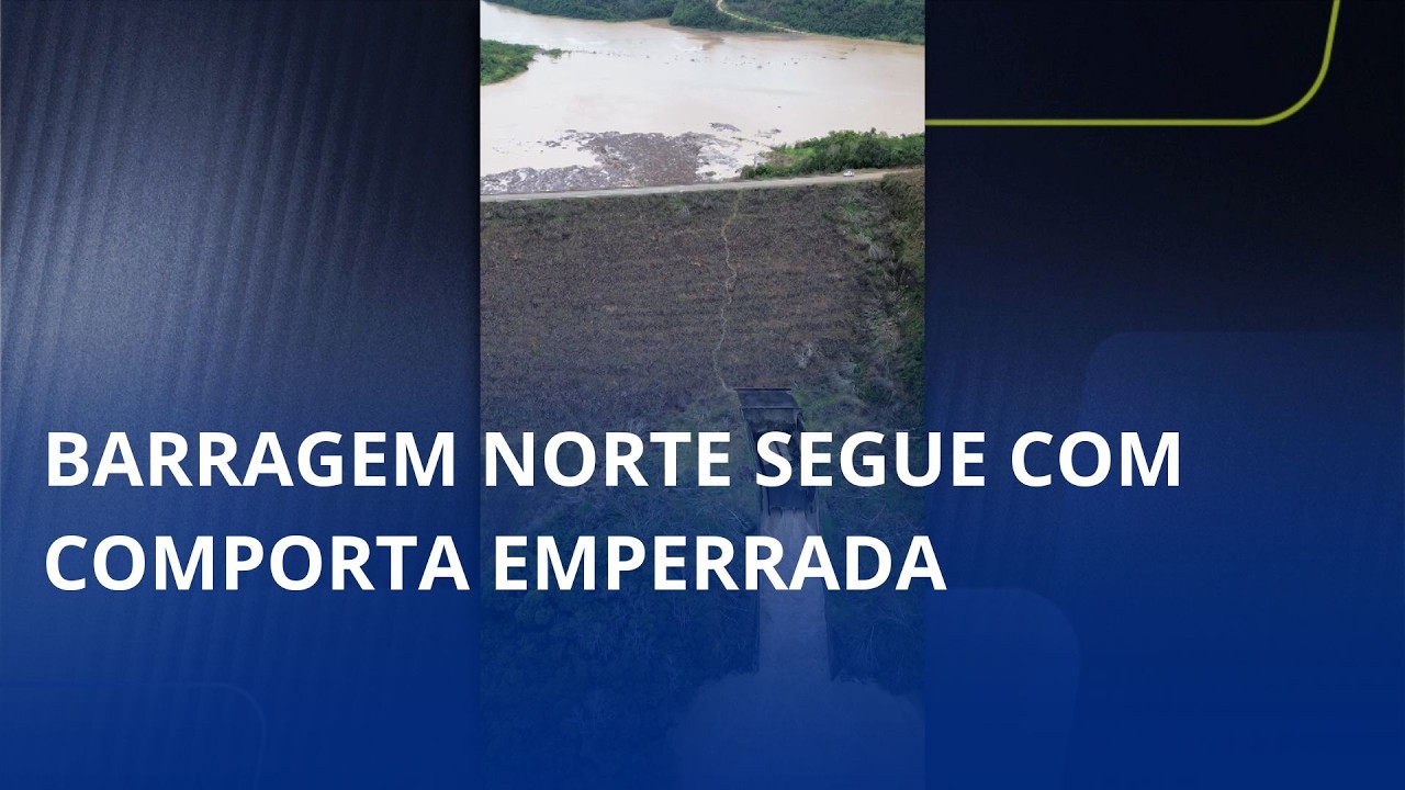 Comporta emperrada eleva nível da Barragem Norte e bloqueia acesso a aldeias