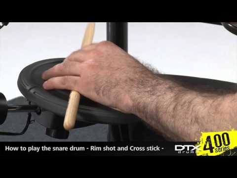 Yamaha TP70S 3-zone rimshot capable snare pad.