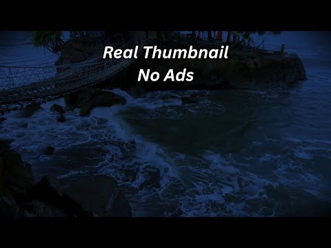 Night Ocean Bliss | Soothing Beach Ambience for Deep Sleep and Mental Relaxation 7H