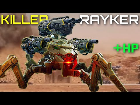 Spider Rayker With MORE HP... The Buffed Rayker vs Champ League | War Robots