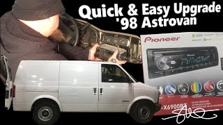 Quick & Easy Sound Upgrade - '98 Astrovan Head Unit Swap - Stock to Pioneer in Minutes!