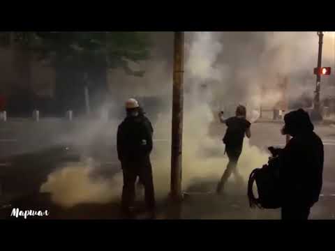 Беспорядки в Америке. Новая подборка протестов, волнений в Портленде.