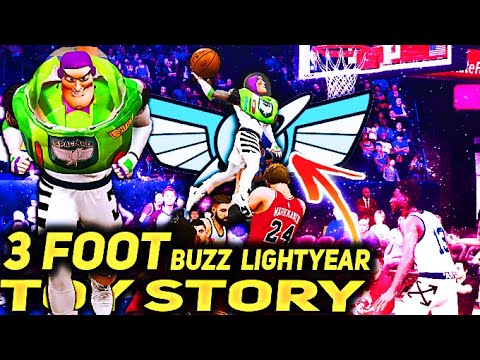 3 FOOT BUZZ LIGHTYEAR Has FLYING DUNKS In NBA 2K21! "TINY TOY STORY BUILD CATCHES LOBS"