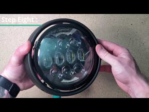 5.75in V2 Yamaha Motorcycle LED Headlight Adapter