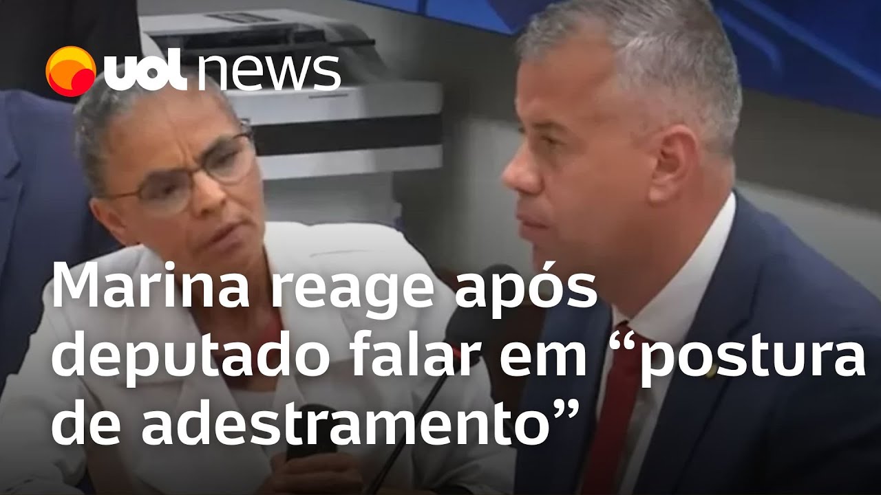 Deputado diz que Marina Silva tem 'postura de adestramento' e ministra reage: 'Quem é adestrado?'