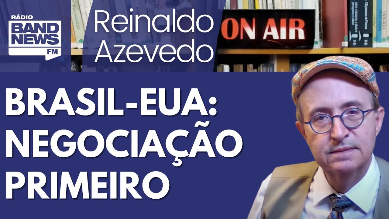 Reinaldo – Brasil reage com serenidade às tarifas de Trump; é preciso investir na negociação