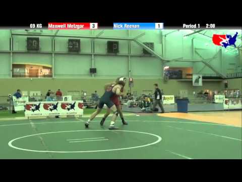 Maxwell Metzgar vs. Nick Reenan at 2013 ASICS FILA Cadet Nationals - GR