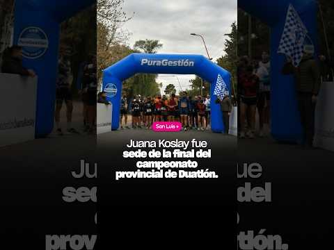 Juana Koslay fue sede de la final del campeonato provincial de Duatlón.