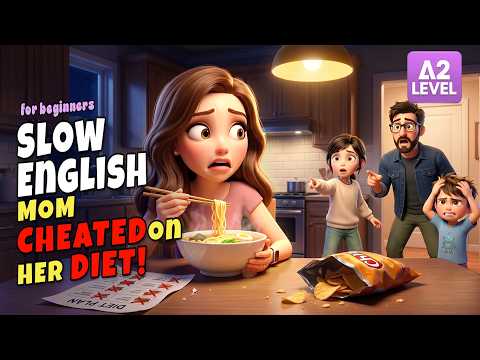 Mom Breaks Her Diet at Midnight | English Listening Story Compilation for Beginners (A1–A2 Level)