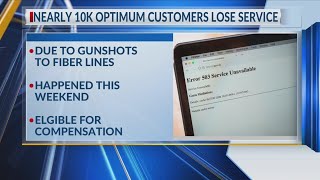 10,000 Tyler Optimum customers lost service after gunshots damaged fiber lines