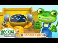 De vuilniswagenglijbaan | Gecko's Garage Nederlands | Vrachtwagen Cartoons Voor Kinderen