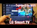 LG Smart TV How To Connect Setup To WiFi Network