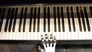 3D-printed robot hand plays the piano