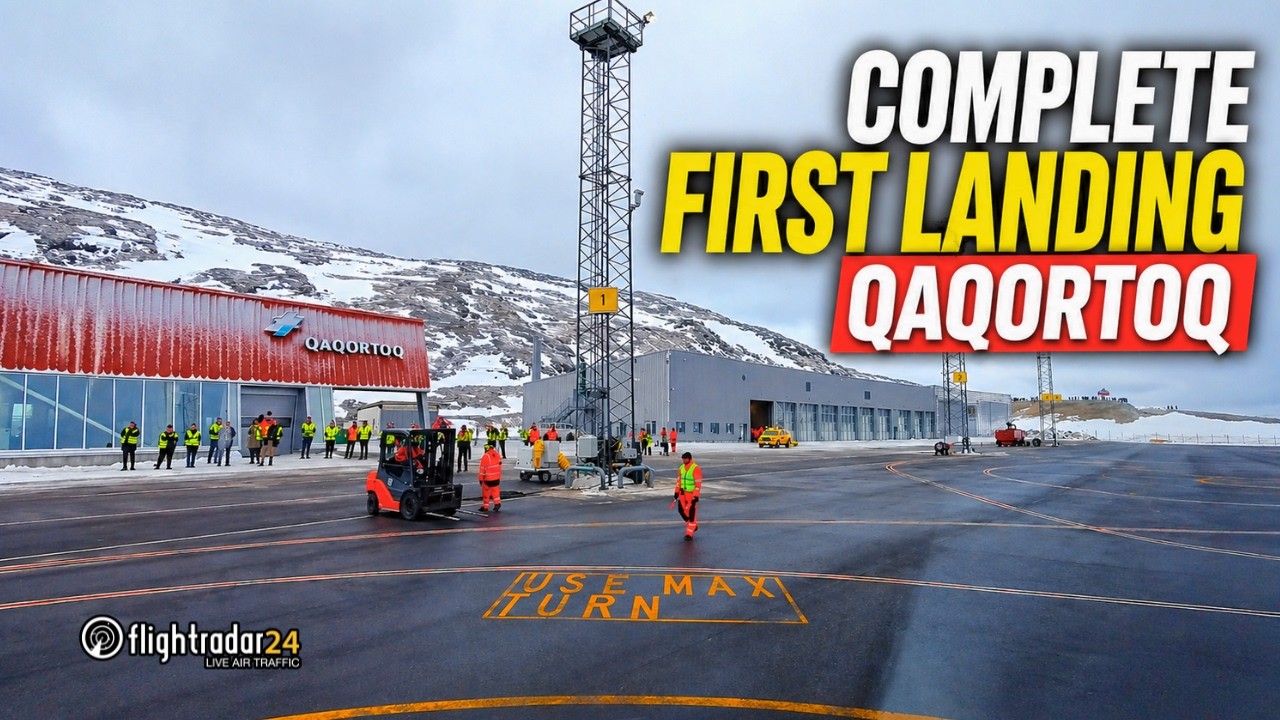 Cockpit POV: Complete First Commercial Landing at Qaqortoq Airport