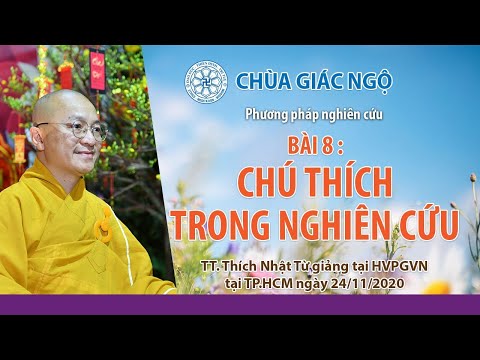 Chú thích trong nghiên cứu l Phương pháp nghiên cứu