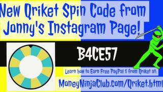 EXPIRED!! New Qriket SPIN CODE for First 10,000 People!