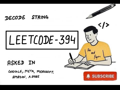 LeetCode 394 — Decode String | Stack + Recursion Solution (MAANG / Google / Amazon Prep)