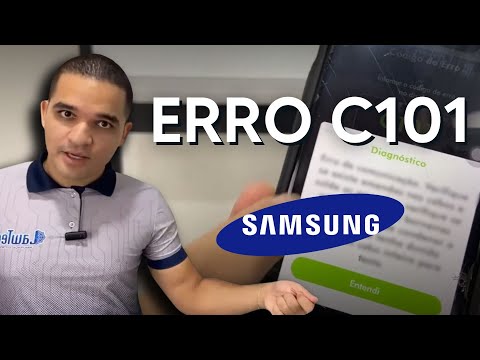 Vídeo: Erro C101 Samsung Wind Free Inverter: 4 passos práticos