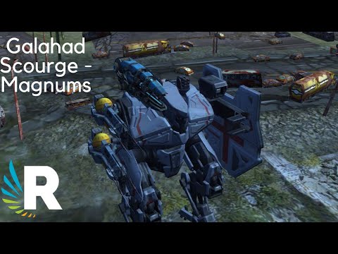 War Robots: Galahad Scourge-Magnums Gameplay || Best setup?
