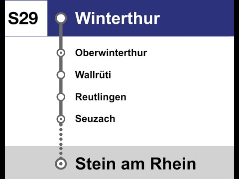 Thurbo Ansagen » S29 Winterthur — Stein am Rhein | ex. RM GTW | SLBahnen