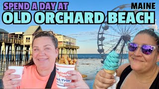 SPEND THE DAY WITH US IN FAMOUS OLD ORCHARD BEACH, ME | TRYING THE FAMOUS FOOD AND WALKING THE PIER