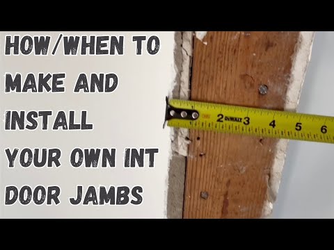 How/When to make your own interior door frames door jambs