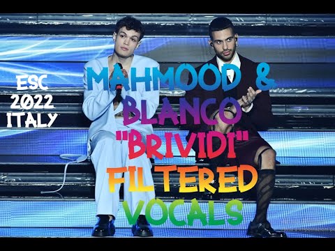 Mahmood, BLANCO - "Brividi" (Filtered Vocals), Italy, Eurovision 2022, NEW Sanremo Winner