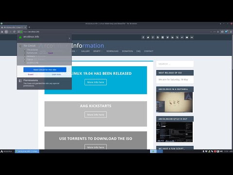 ArcoLinux : 898 how to install the Tor browser and what is it