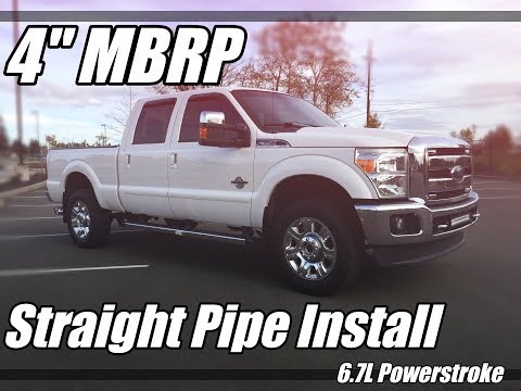 6.7L Powerstroke 4" MBRP Delete Pipe Install