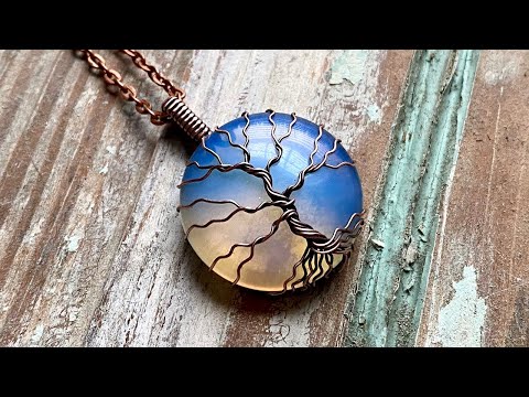 Round Cabochon Wire Wrapped Tree of Life Tutorial