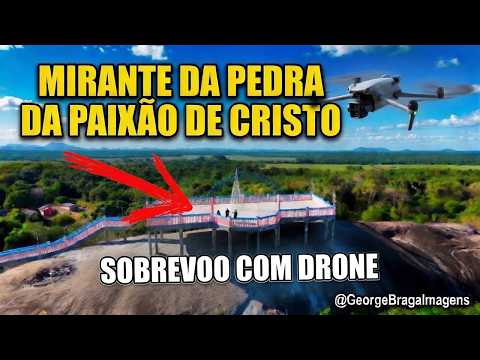 Mirante da Pedra da Paixão de Cristo em Mucajaí - Sobrevoo Incrível com Drone.