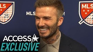 David Beckham Reacts to Wife Victoria's 'Slightly Embarrassing' '90s Throwback Video
