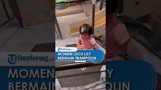 Tingkah Lily Main Trampolin Disorot, Putri Raffi Nagita Jatuh Bangun Tak Menyerah Buat Netizen Gemas