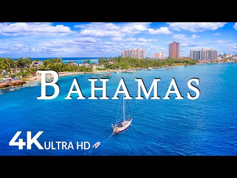 FLYING OVER BAHAMAS (4K UHD) - Soothing Music Along With Beautiful Nature Video - 4K Video Ultra HD