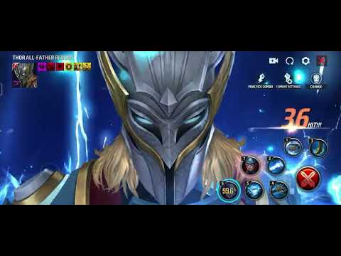 Thor in All-Father Reborn suit skills preview | Marvel Future Fight