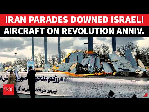 On Cam: Iran Parades Multiple Israeli Aircraft Downed By Its Air Defences On Revolution Anniversary