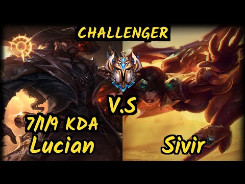 Chrisberg (LUCIAN) vs SIVIR - 7/1/9 KDA BOTTOM ADC CHALLENGER GAMEPLAY - EUW