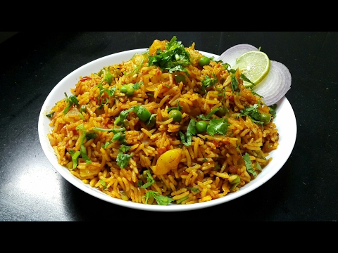 Tawa Pulao Recipe - Mumbai style tawa Pulao - Restaurant Style - Indian rice recipe