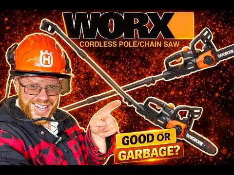 WORX (WG323) 20v,10 inch,Cordless Pole Saw/Chain Saw- HANDS ON REVIEW!!#worx #toolreview #chainsaw