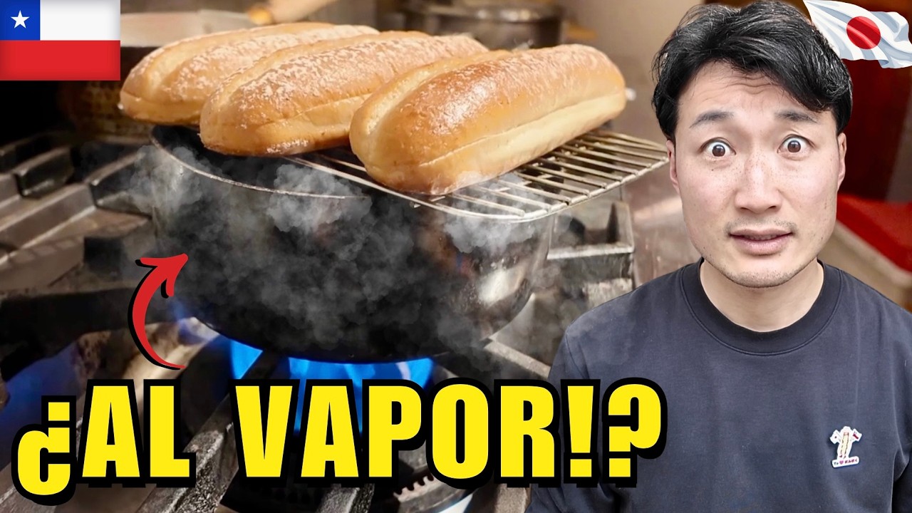 Probamos el COMPLETO MOJADO chileno en Osaka 🇯🇵 | Un japonés reacciona al Completo al vapor