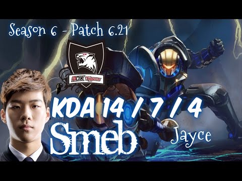 ROX Smeb JAYCE vs SINGED Top - Patch 6.21 NA Ranked | League of Legends
