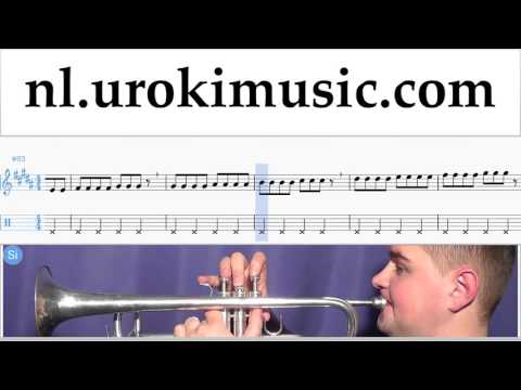 Trompet Leren Spelen Major Lazer, Justin Bieber - Cold Water Trompetles Deel#1 Studie Klasse