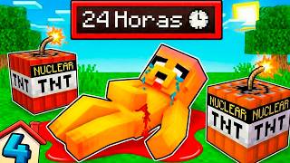 ¡MIKECRACK tiene SOLO 24 HORAS de VIDA en Minecraft! 😨😭 LOS VECINOS #4 (MIKECRACK)