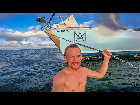 HARD Aground! (Sailboat STUCK High & Dry!)
