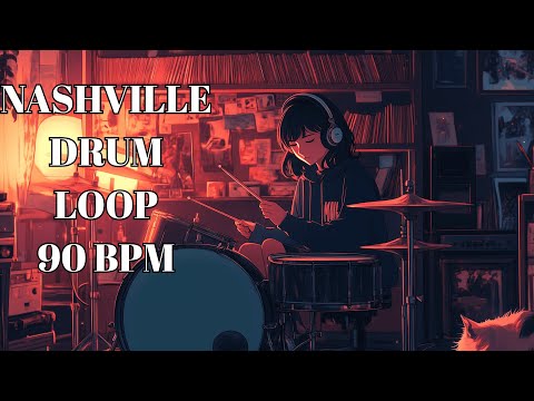 Nashville Style Drum Loop – 90 BPM | Country Groove Backing Track