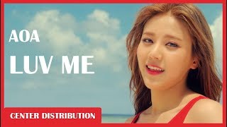 AOA - Luv Me: Center Distribution (Color Coded)