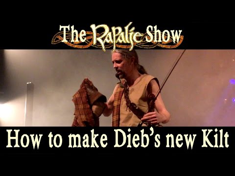 How to make Dieb's new Kilt with our own Tartan - Rapalje Show 3