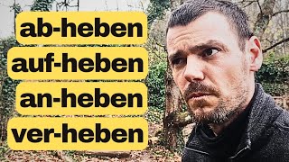Ich habe mich VERHOBEN! | 4 Verben mit -heben | Deutsch lernen B1/B2