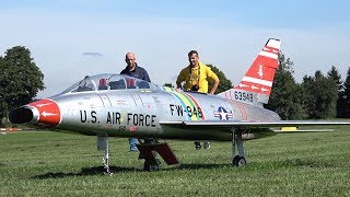 RC North American F-100F Super Sabre - Prototype Maiden Flight