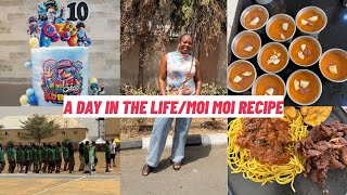 I FELL SICK| JUGGLING MOTHERHOOD| HOW TO MAKE NIGERIAN MOI MOI| KIDS INTERHOUSE SPORTS. 